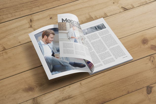 杂志版式设计样机PSD模板 Magazine Mockups PSD插图(2)
