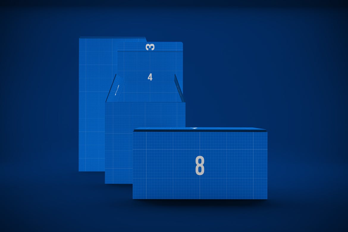 高端产品包装盒设计效果图样机模板 Boxes Mockup插图(9)