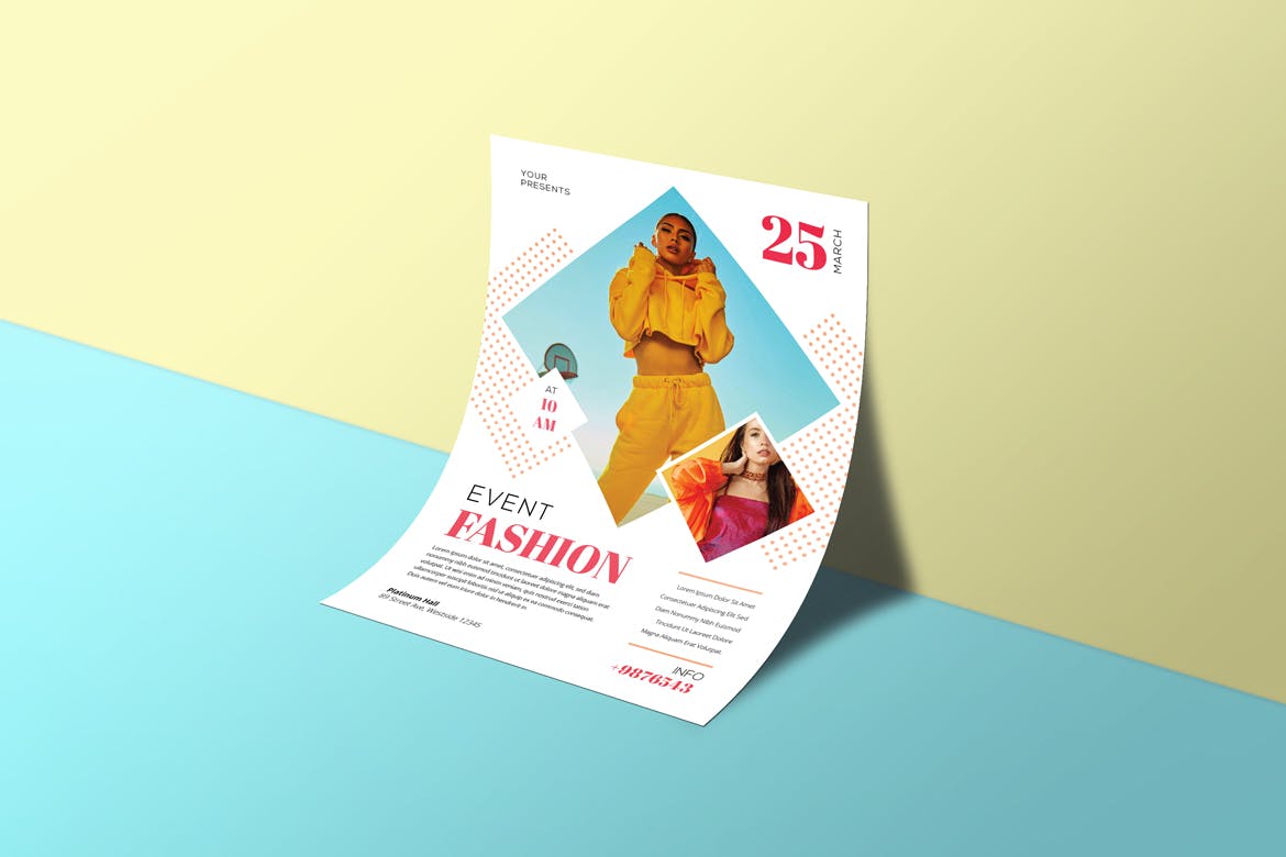 时尚主题活动海报传单设计模板 Event Fashion Flyers插图(3)