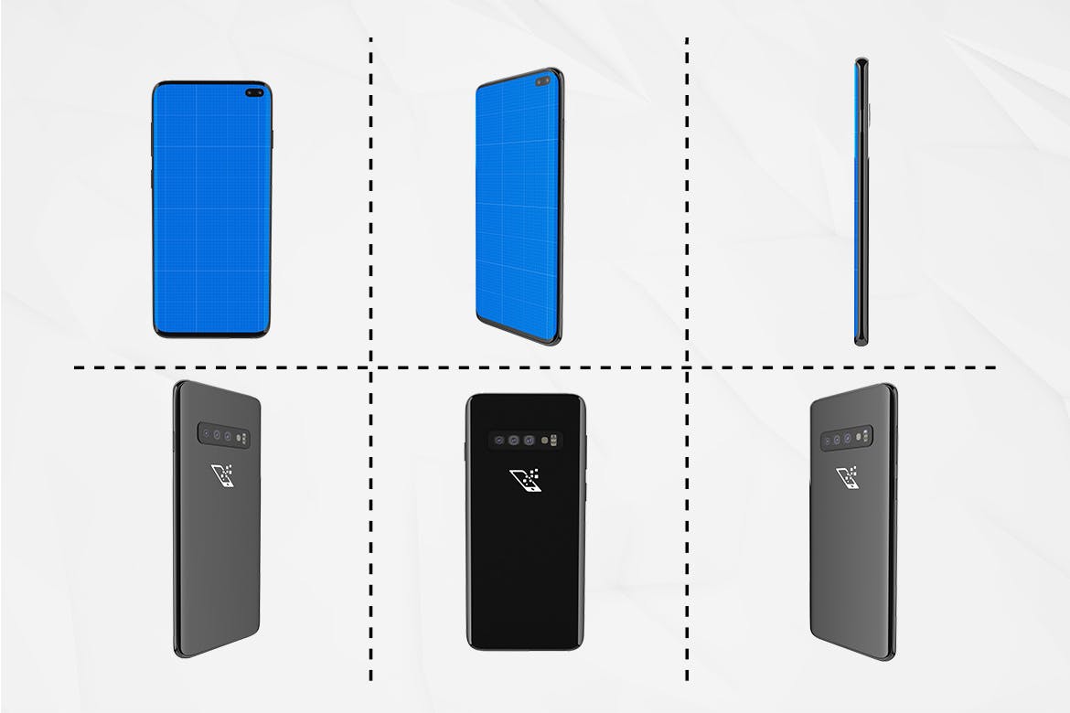 三星智能手机S10移动应用UI设计预览样机 S10 Kit MockUp插图(2)