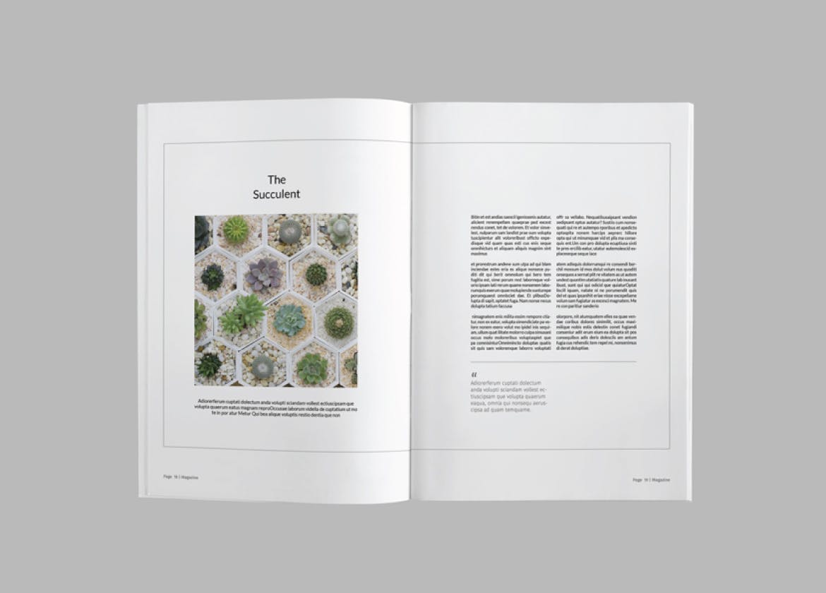 简约现代设计风格杂志设计模板v6 Magazine Template Vol. 6插图(6)