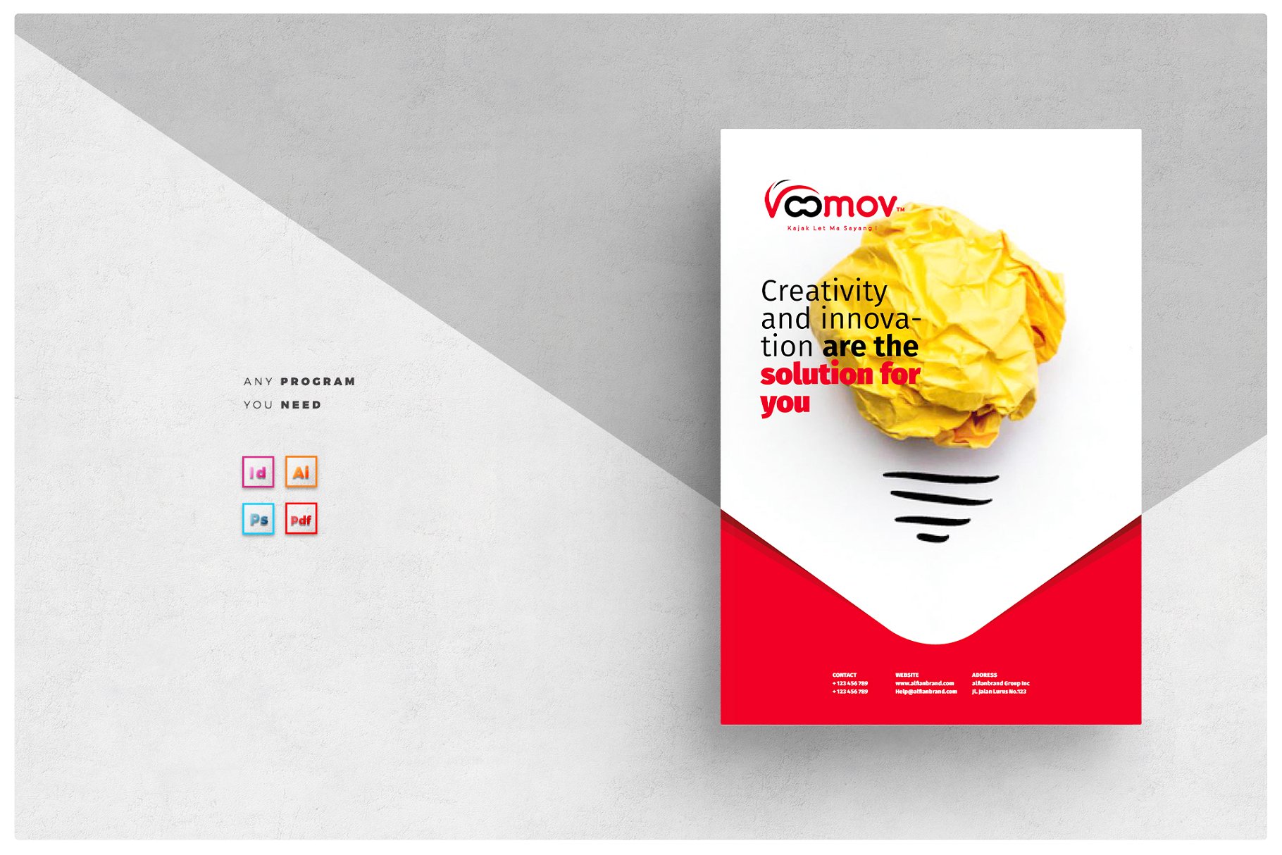 项目招标企业介绍宣传画册模板 Brochure插图