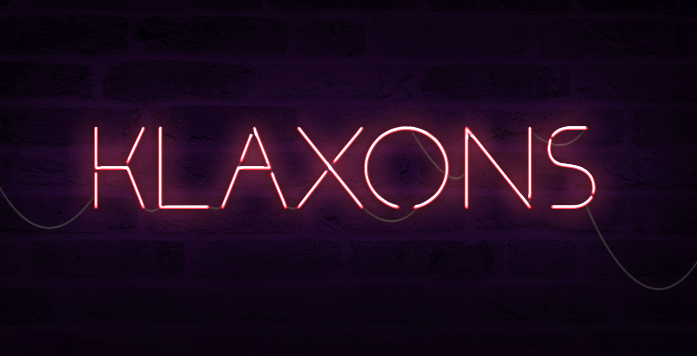 霓虹灯风格创意广告设计字体 Klaxons Neon Style Font插图