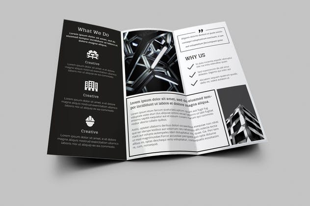 现代化建筑服务企业传单模板 Architec Brochure插图(1)