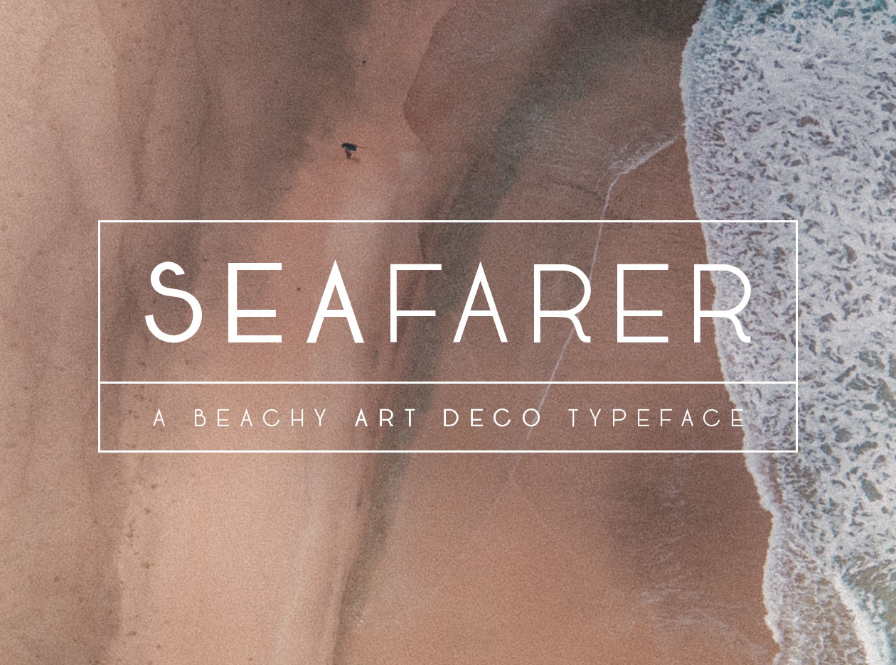 灵感于1920s装饰艺术风格英文字体 Seafarer Art Deco Font插图