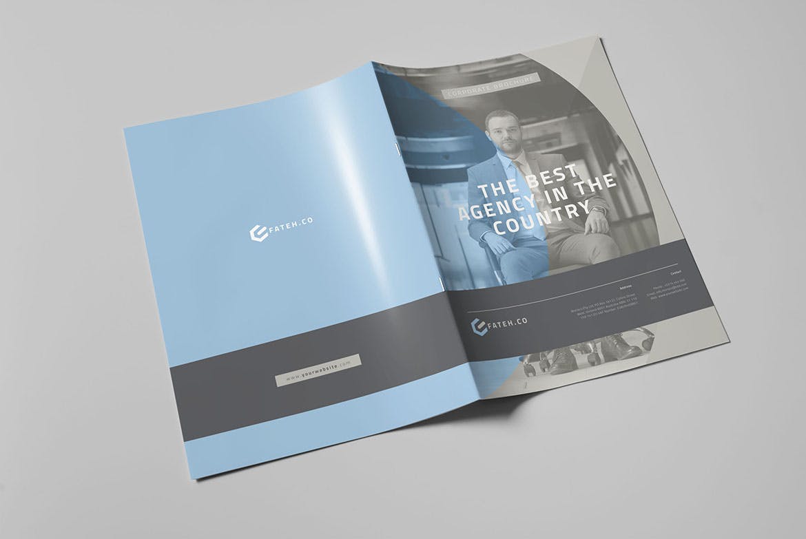 高端创意设计/广告服务公司画册设计模板v2 Corporate Brochure Vol.2插图(12)