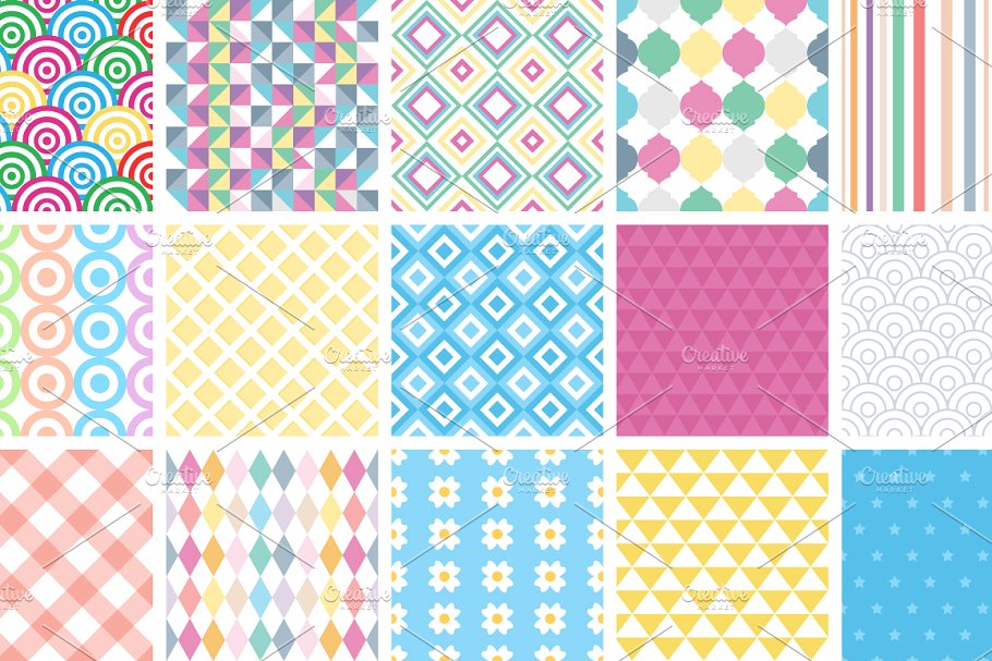 145款重复图形无缝纹理合集 145 Seamless Simple Patterns插图(8)
