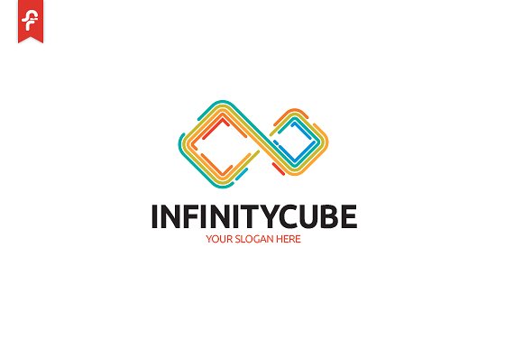 无限立方体图形Logo模板 Infinity Cube Logo插图(2)
