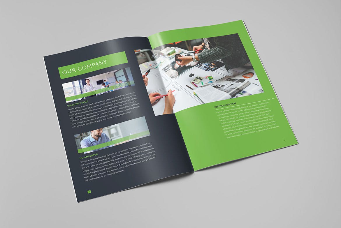 公司宣传册/企业画册设计INDD模板 Corporate Business Brochure插图(3)