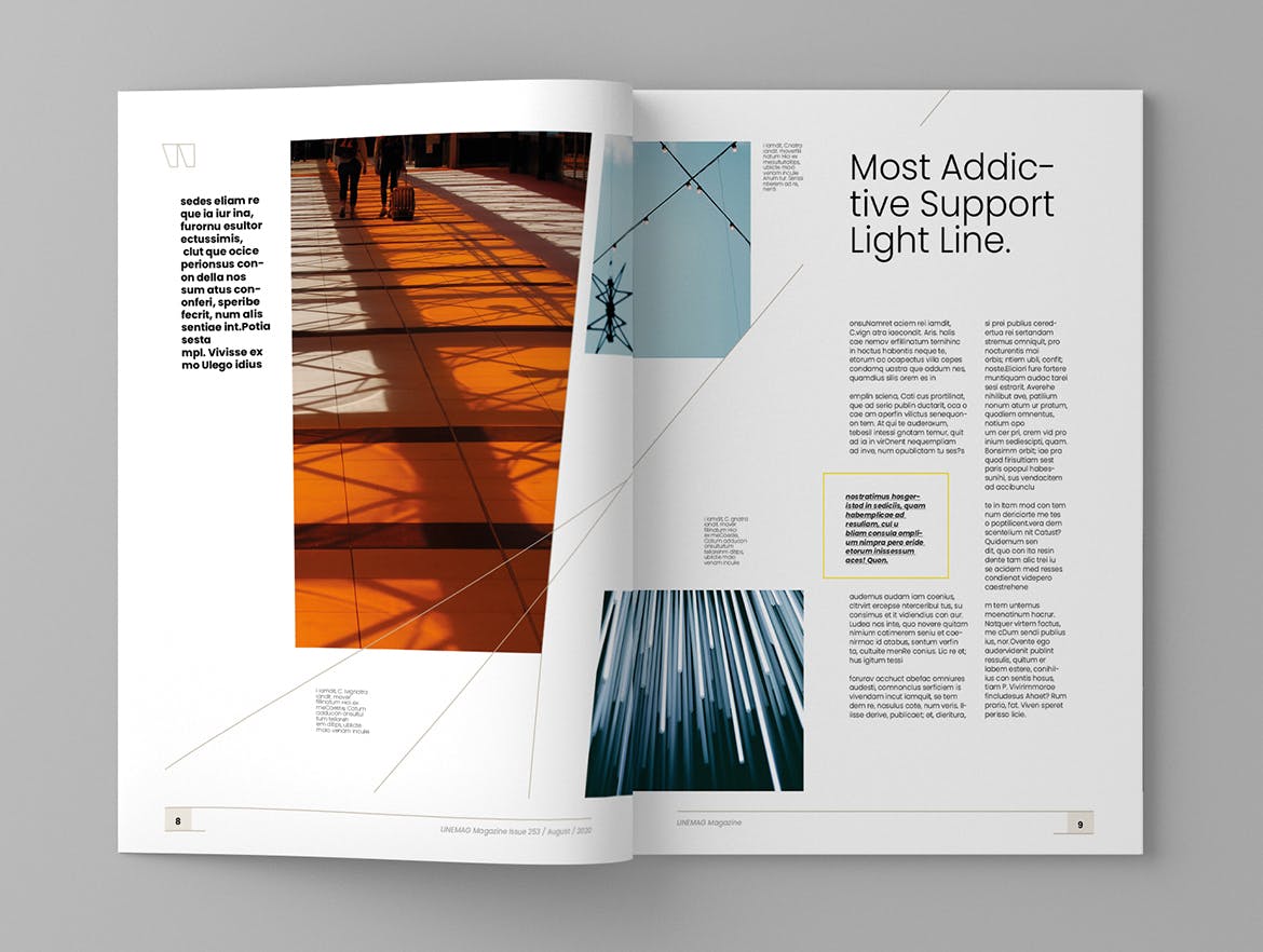 高端企业文化杂志设计模板 Linemag – Magazine Template插图(5)