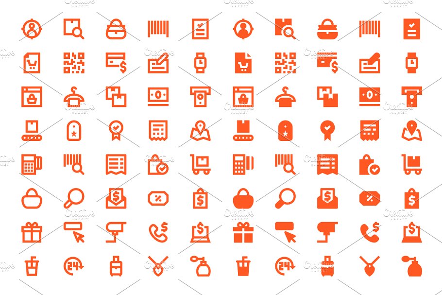 160枚Material Design设计规范购物主题图标 160 Shopping Material Design Icons插图(3)