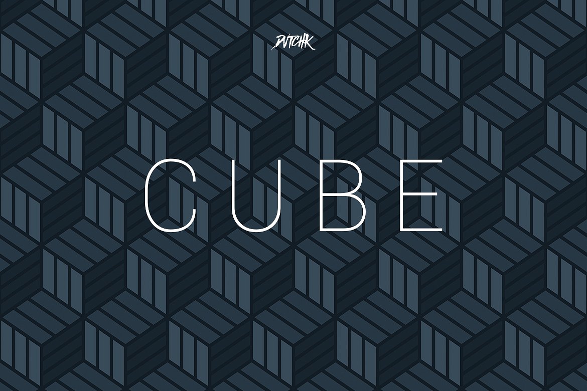 立方体-无缝几何背景（第04卷） Cube | Seamless Geometric | Vol. 04插图(1)
