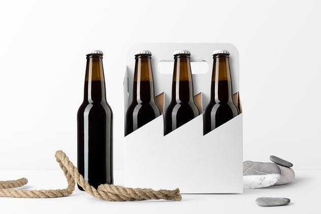 啤酒瓶包装样机 Beer Bottles Mockup插图(2)