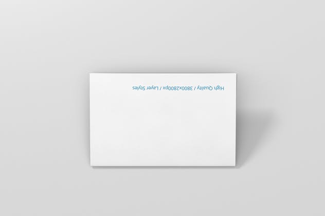 折叠型企业名片卡片平铺样机 Folded Business Card Mockup – Horizontal插图(6)