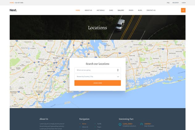 租车平台网站设计PSD模板 Car Rental – Creative eCommerce Photoshop Template插图(11)