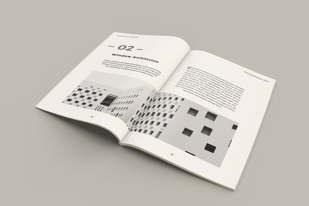 极简主义建筑作品集设计手册免费模板 Minimal Architecture Brochure插图(6)