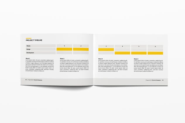 横板企业画册/商业提案/企业宣传册INDD设计模板 Neue Business Proposal插图(6)