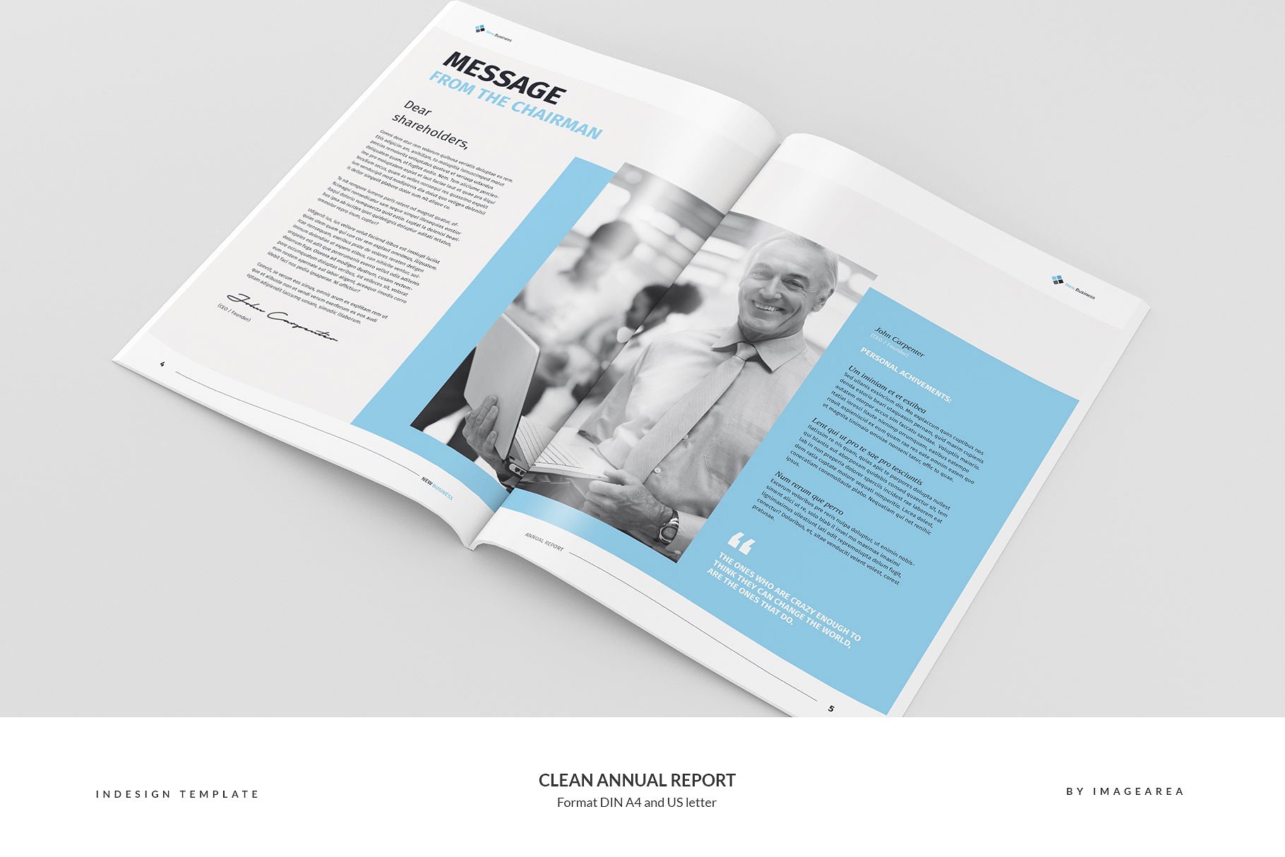 简洁专业的年报模板 Clean Annual Report插图(3)