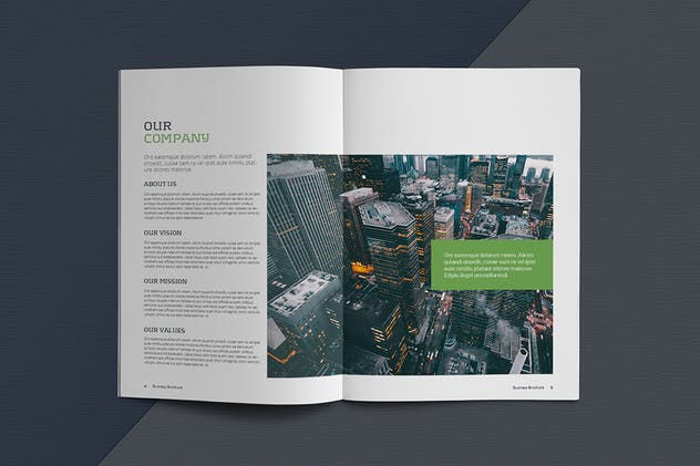 高逼格企业宣传画册设计模板素材 Business Brochure Template插图(3)