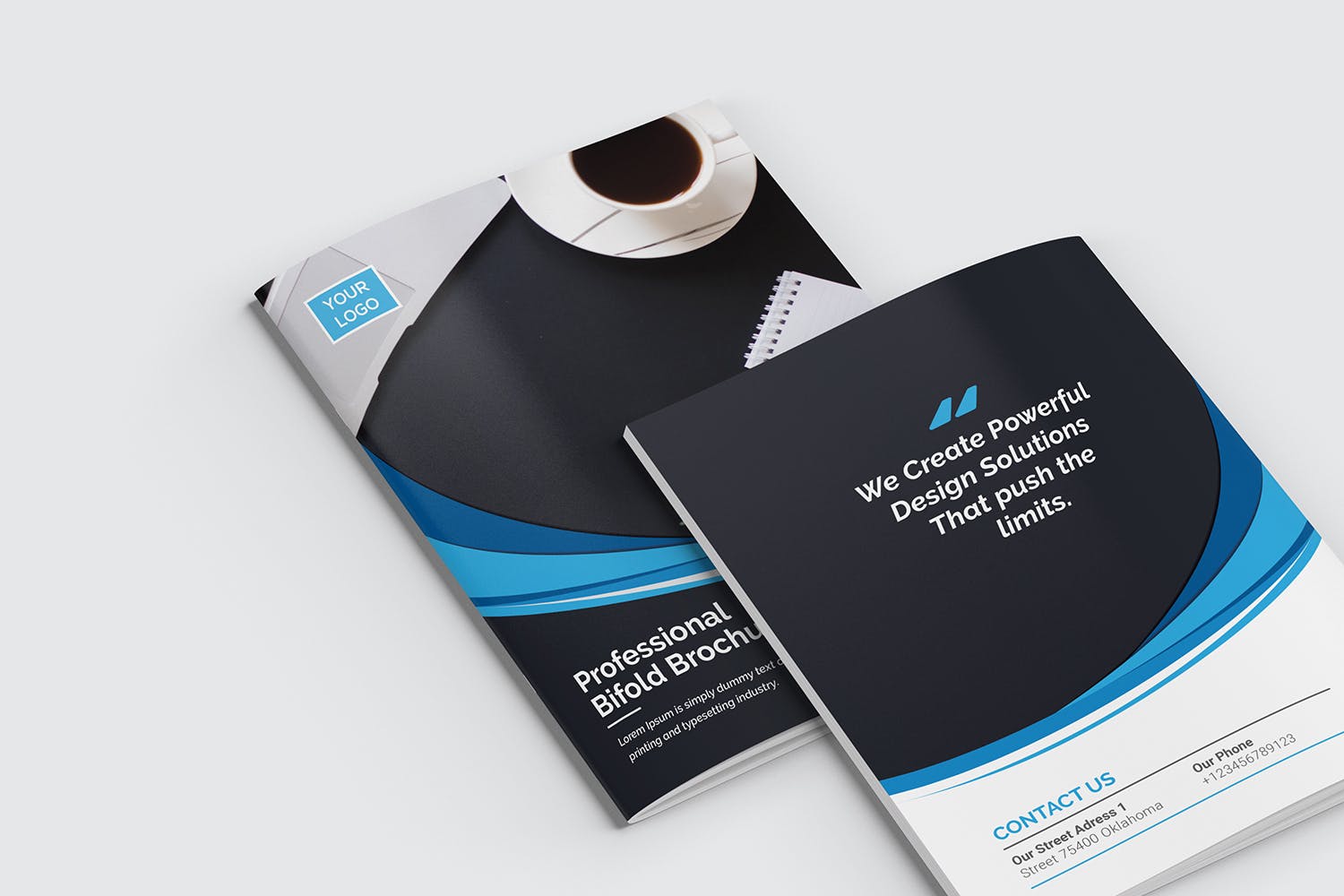 企业宣传画册/企业项目推介书设计模板 Bifold Brochure插图(4)