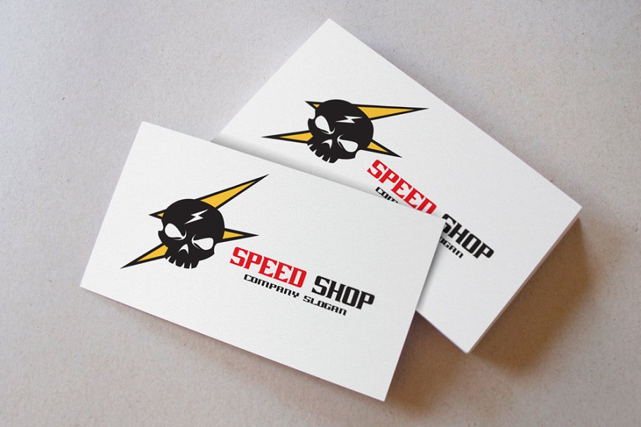 快递/速递企业Logo模板  Speed Shop Logo插图(1)
