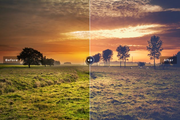风光景色照片后期处理调色效果PS动作 Landscape Photoshop Actions插图(2)