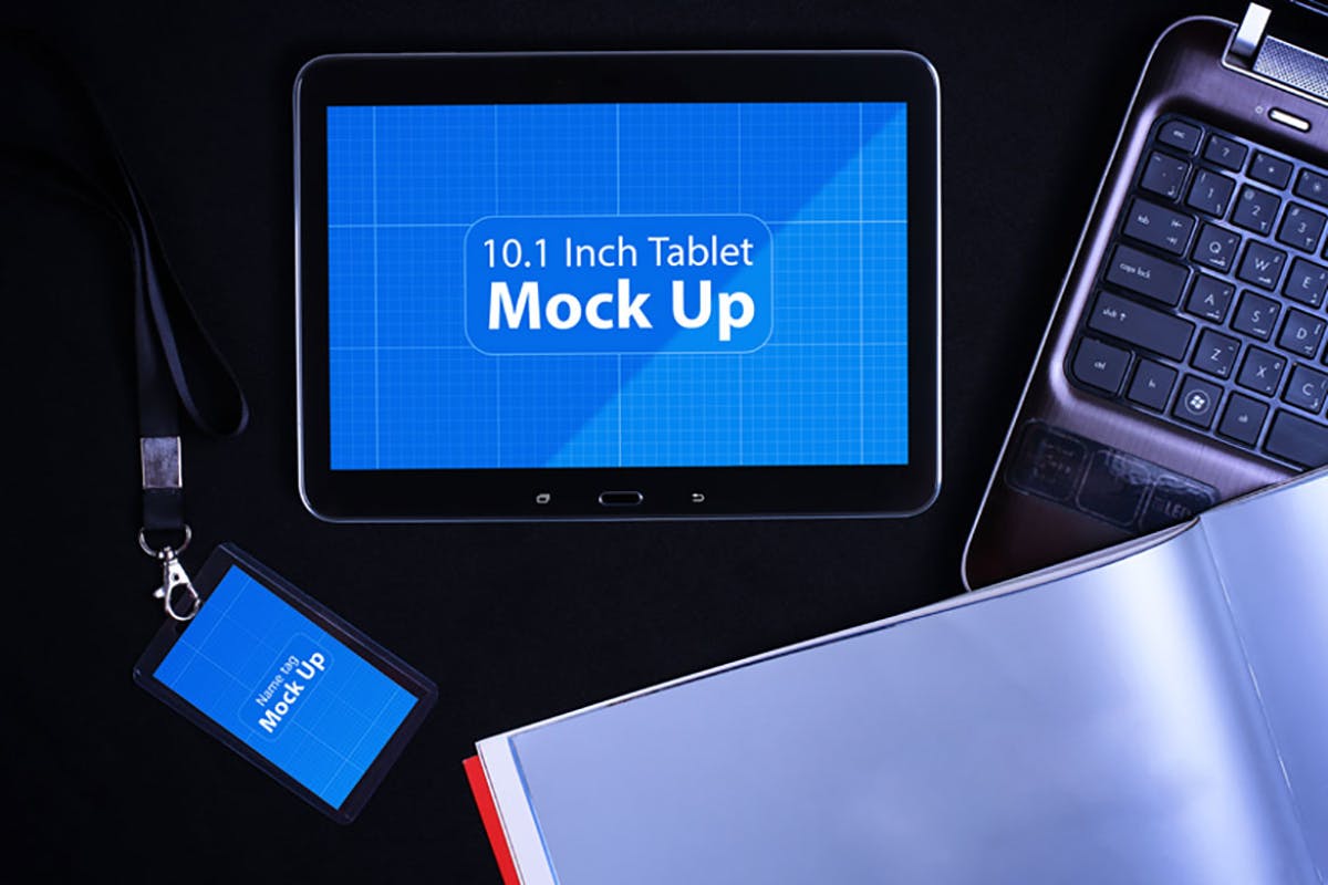 平板电脑智能设备演示样机模板V.1 Tablet MockUp V.1插图