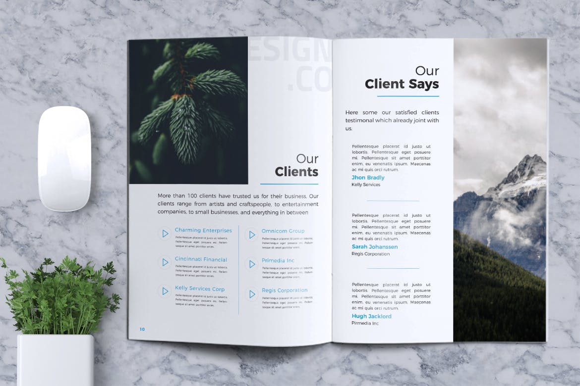 创意企业/产品/服务宣传画册设计模板v2 Creative Brochure Template Vol. 02插图(6)