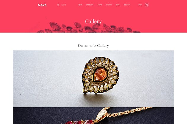 珠宝电商网站设计PSD模板 Jewelry Shop – eCommerce Photoshop Template插图(10)