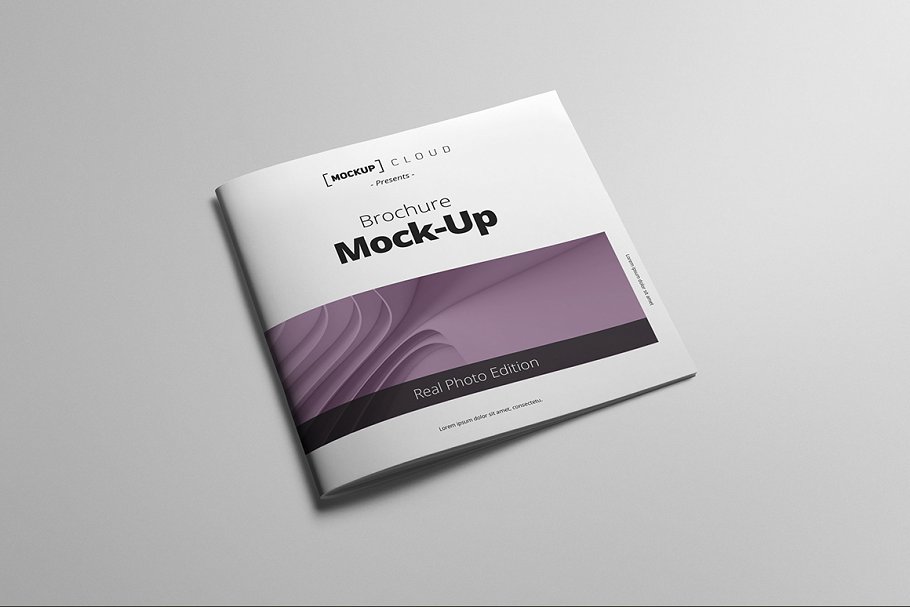 方形画册样机模板 Square Brochure Mock-Up插图(2)