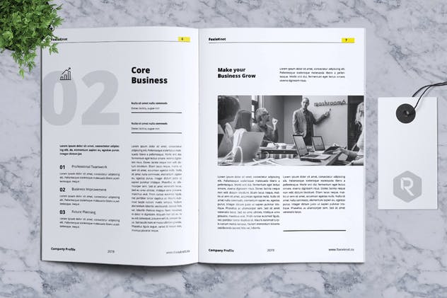 24页公司简介宣传册画册设计模板 FOXIEKNOT – Company Profile Brochure插图(4)