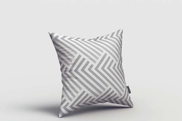 方形枕头靠枕印花设计样机 Square Pillow MockUp插图(2)
