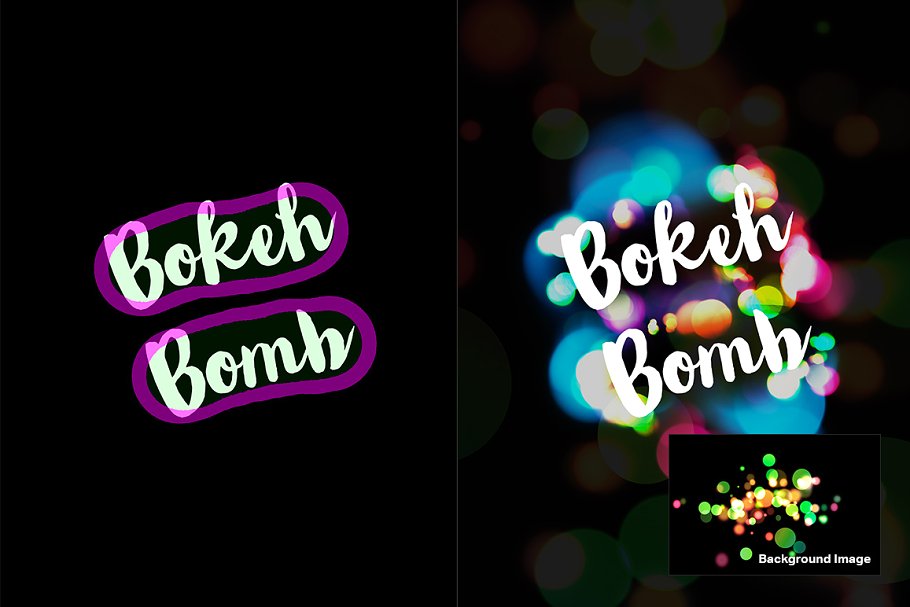 炫酷高光散景特效生成器PS动作 Bokeh Bomb Creation Kit插图(5)
