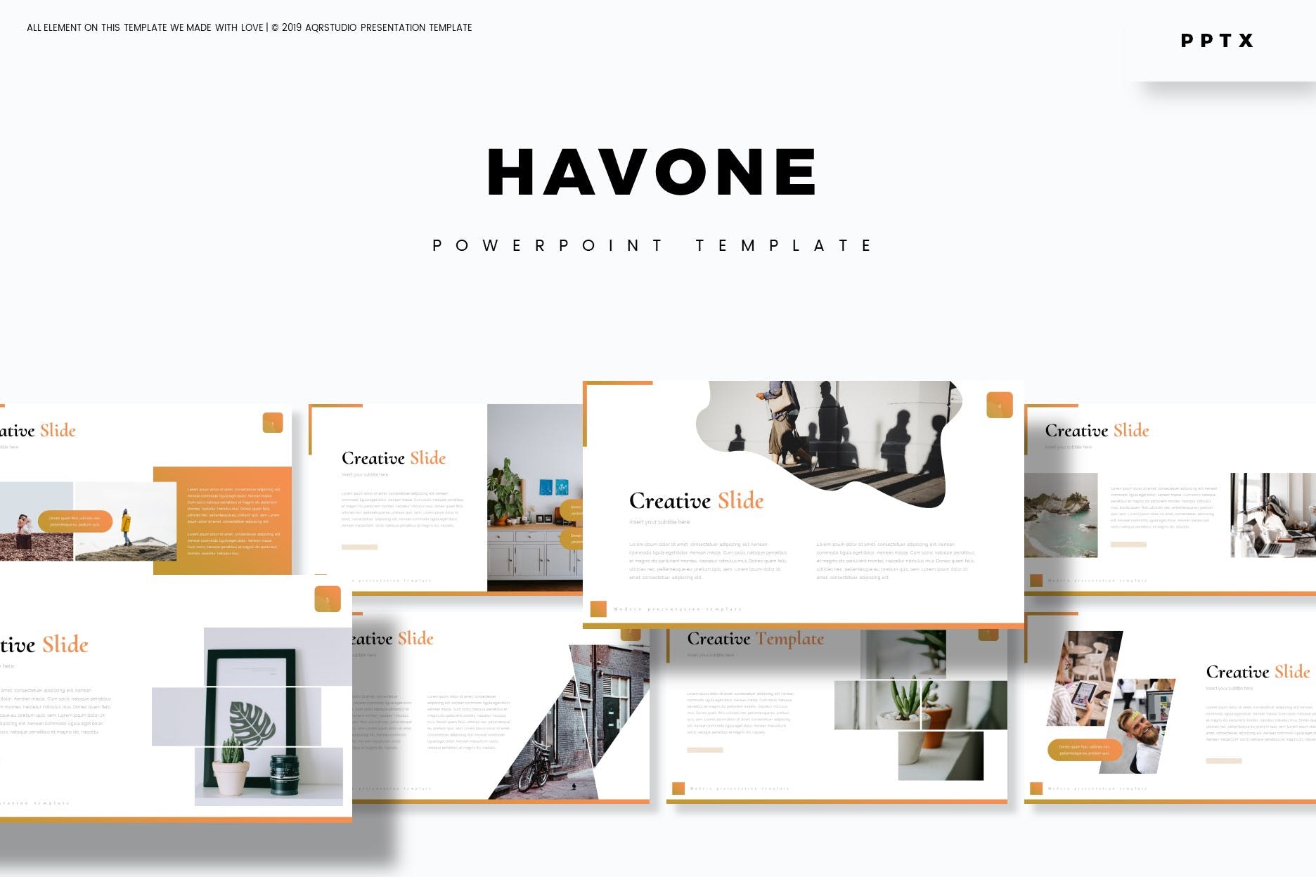 投标公司简介PPT幻灯片模板下载 Havone – Powerpoint Template插图