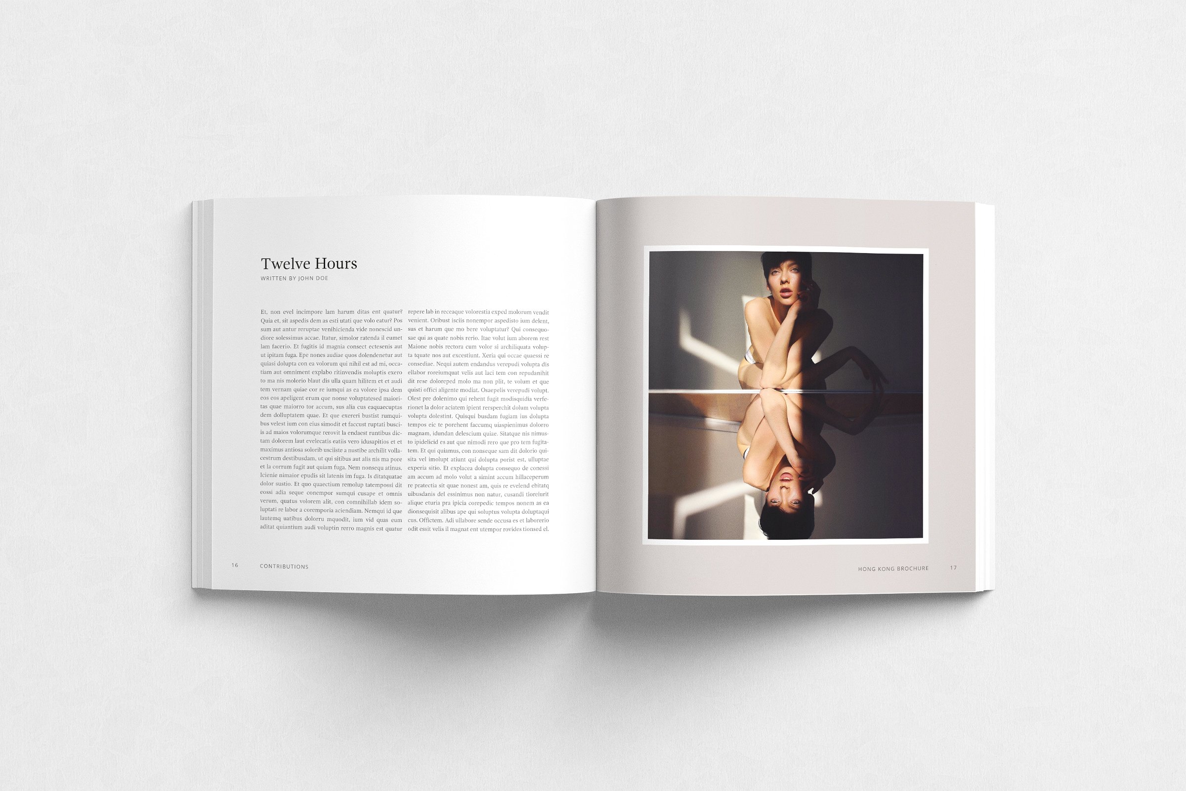 时尚摄影产品画册设计模板 Hong Kong Brochure插图(3)