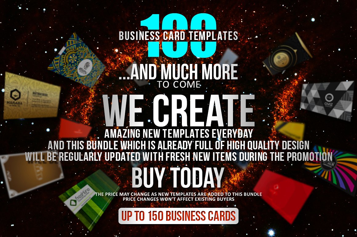 100个高品质的名片卡片设计模板插图(1)