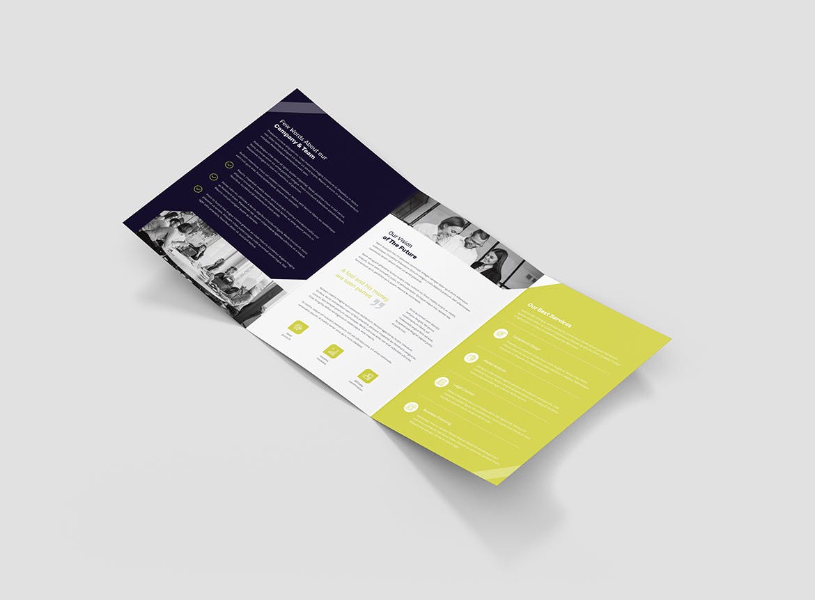 创意多用途企业简介三折页宣传单设计模板 Brochure – Creative Multipurpose Tri-Fold A5插图(10)