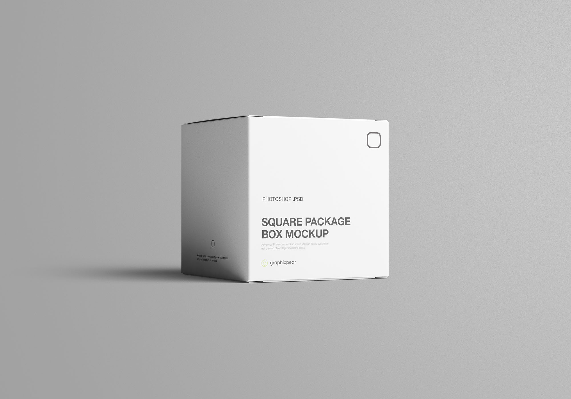 方形包装盒设计效果图样机模板 Square Package Box Mockup插图(6)