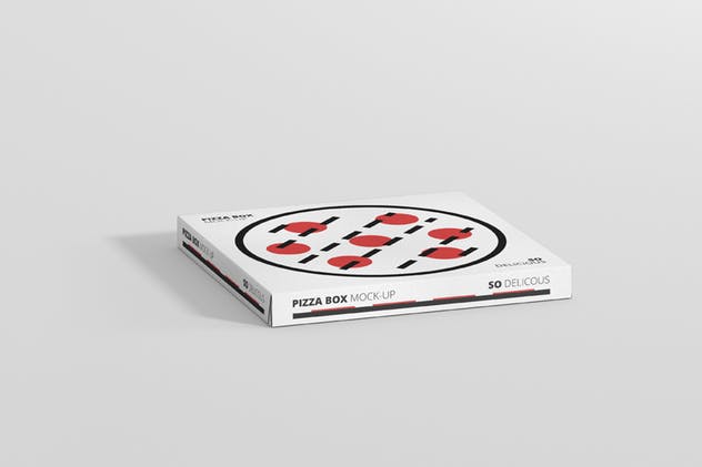披萨配送外带包装设计样机模板 Pizza Box Mock-Up – Supermarket Edition插图(4)