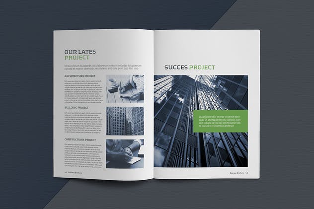 高逼格企业宣传画册设计模板素材 Business Brochure Template插图(8)