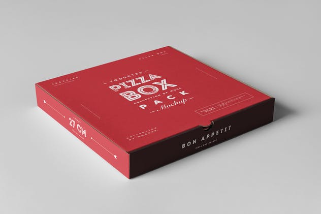 披萨包装盒子样机模板 27 Pizza Box Mock-up插图(2)