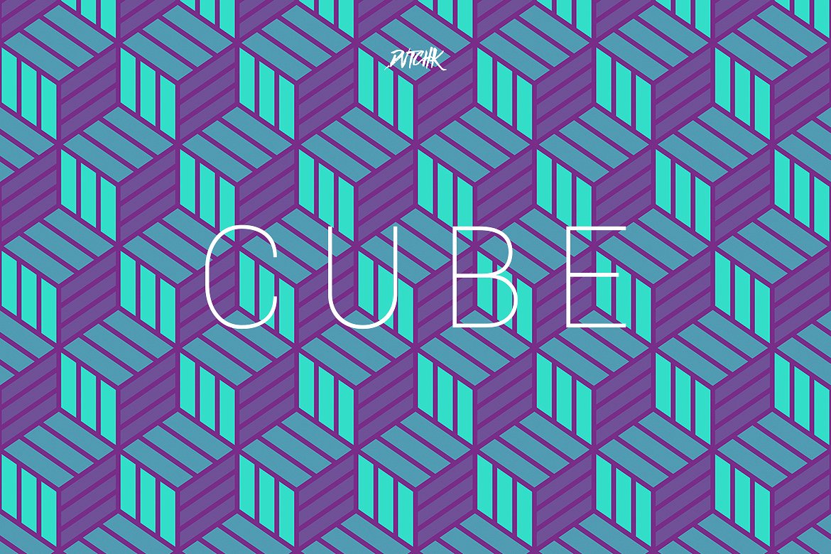 立方体-无缝几何背景（第04卷） Cube | Seamless Geometric | Vol. 04插图(3)