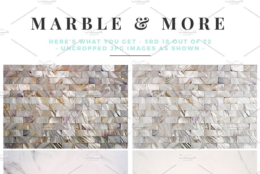 大理石&烫金锡纸纹理 Marble & More Backgrounds插图(7)
