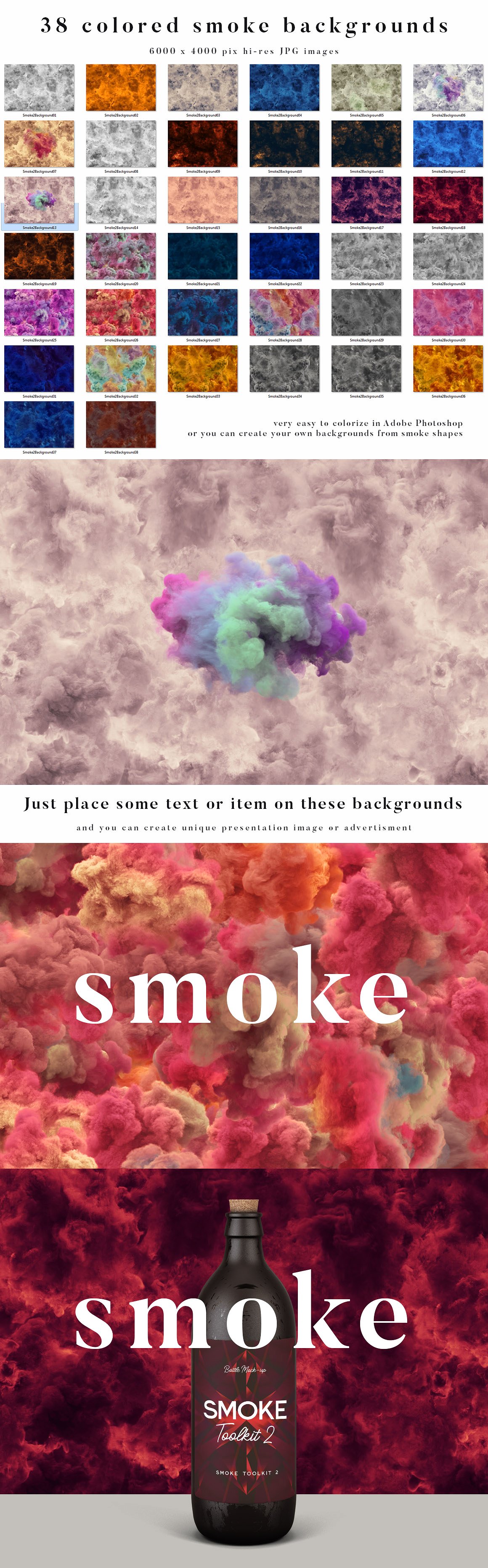 烟雾萦绕视觉特效PS素材大礼包[3.03GB] Smoke Toolkit 2插图(9)