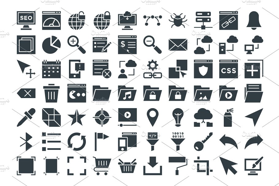 150多个设计和开发矢量图标 150+ Design and Development Icons插图(2)
