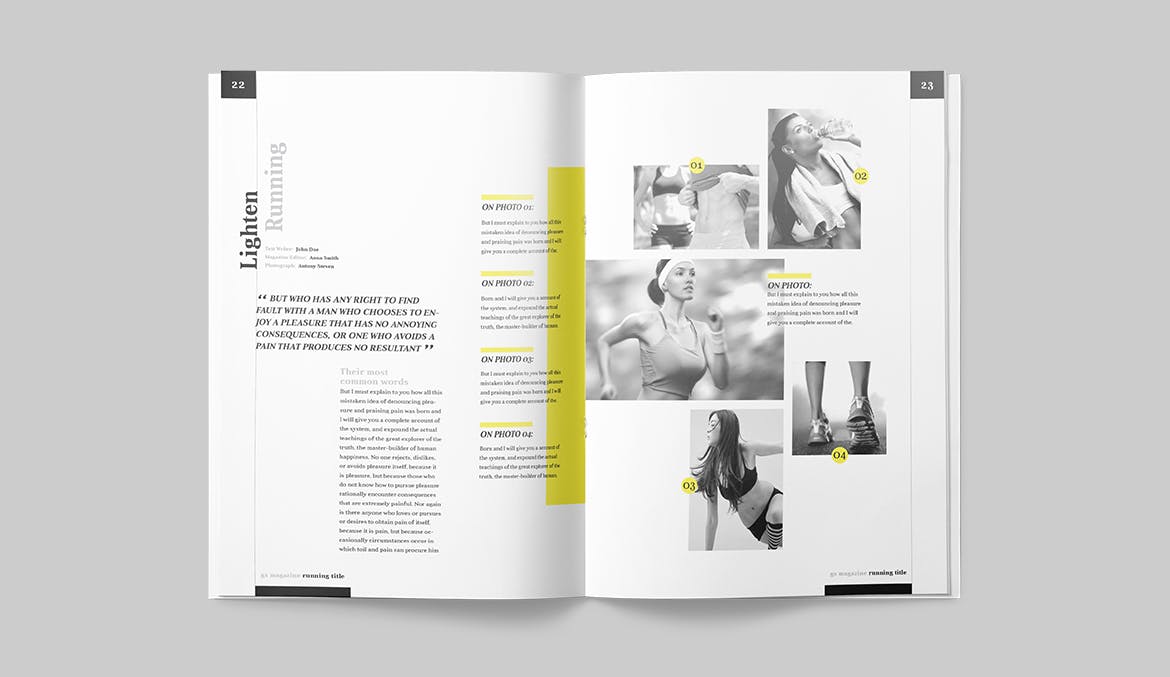 人物/财经/商业主题适用的杂志设计模板 Magazine Template插图(11)