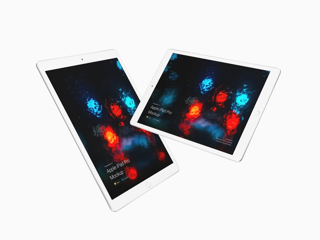 超级主流桌面&移动设备样机系列：平板电脑iPad Pro样机&场景[兼容PS,Sketch;共10.89GB]插图(1)