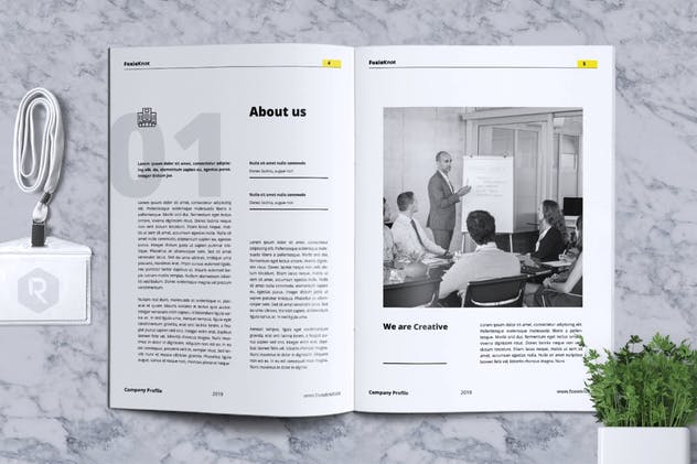 24页公司简介宣传册画册设计模板 FOXIEKNOT – Company Profile Brochure插图(3)