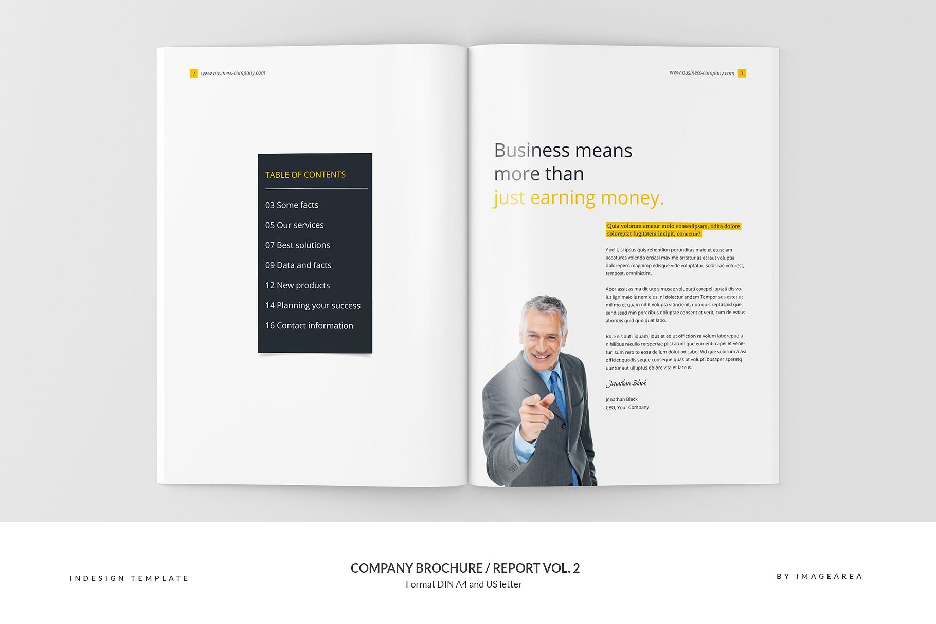 企业品牌宣传画册/企业年报设计模板v2 Company Brochure / Report Vol. 2插图(2)