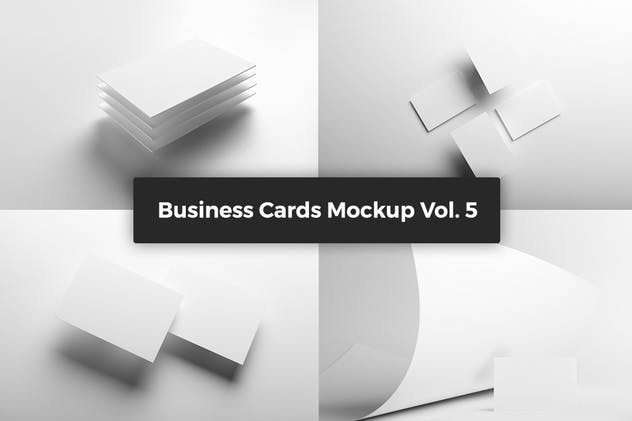 企业名片样机模板Vol. 5 Business Cards Mockup Vol. 5插图(6)